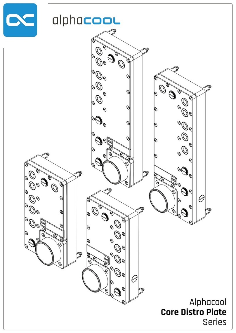 Alphacool CORE DISTRO PLATE Series User manual