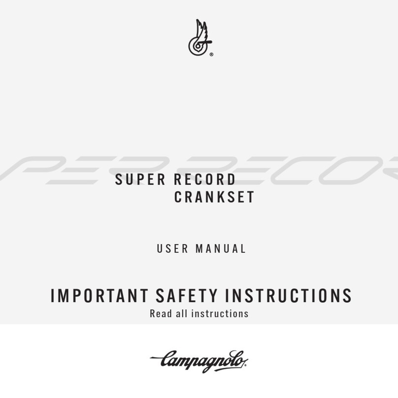CAMPAGNOLO SUPER RECORD WIRELESS CRANKSET User manual