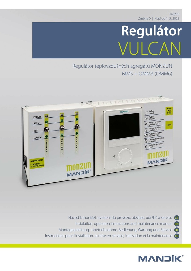 Mandik MONZUN VULCAN Installation and operation instruction