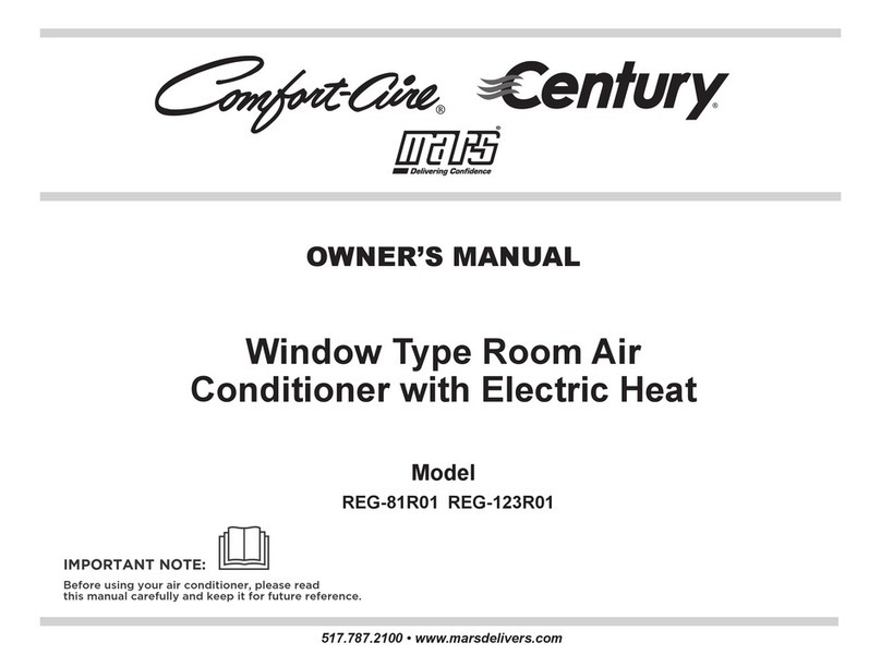 Mars Comfort-Aire Century REG-81R01 User manual