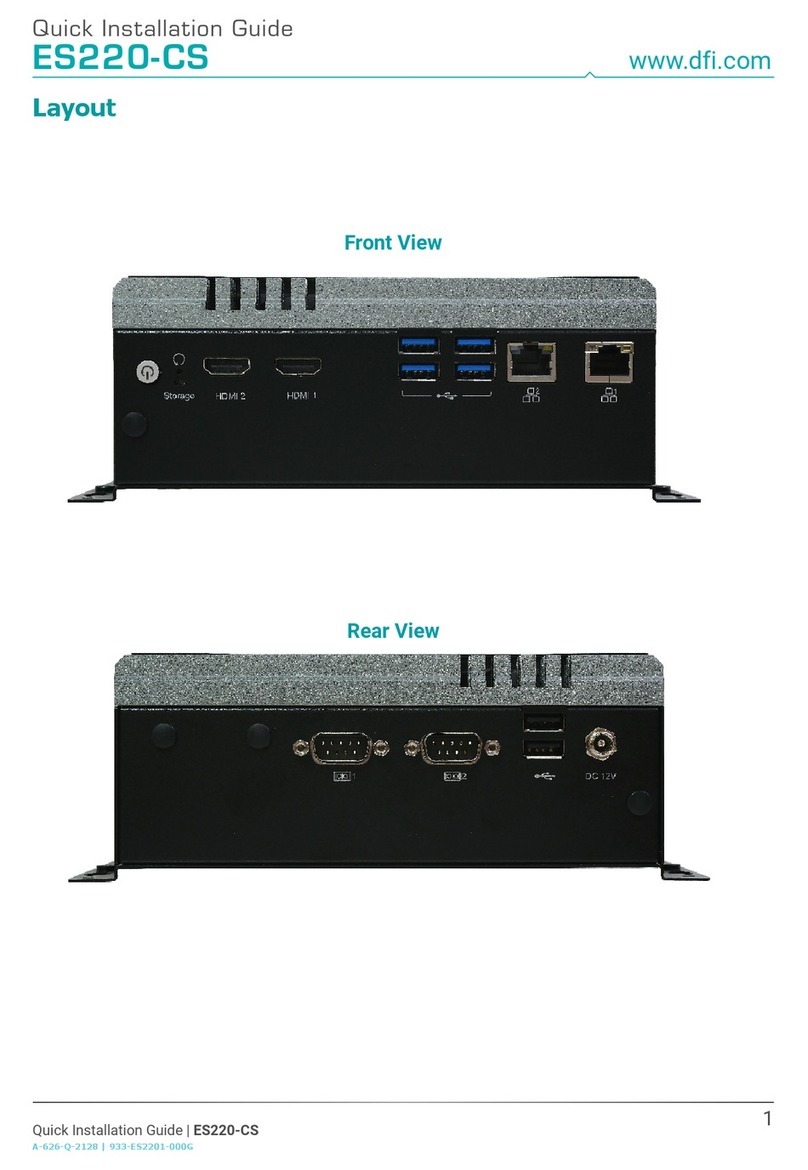 DFI ES220-CS User manual