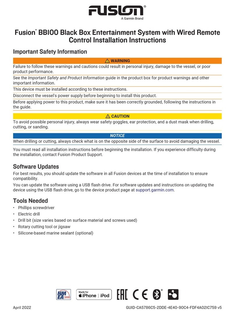 Garmin Fusion BB100 User manual