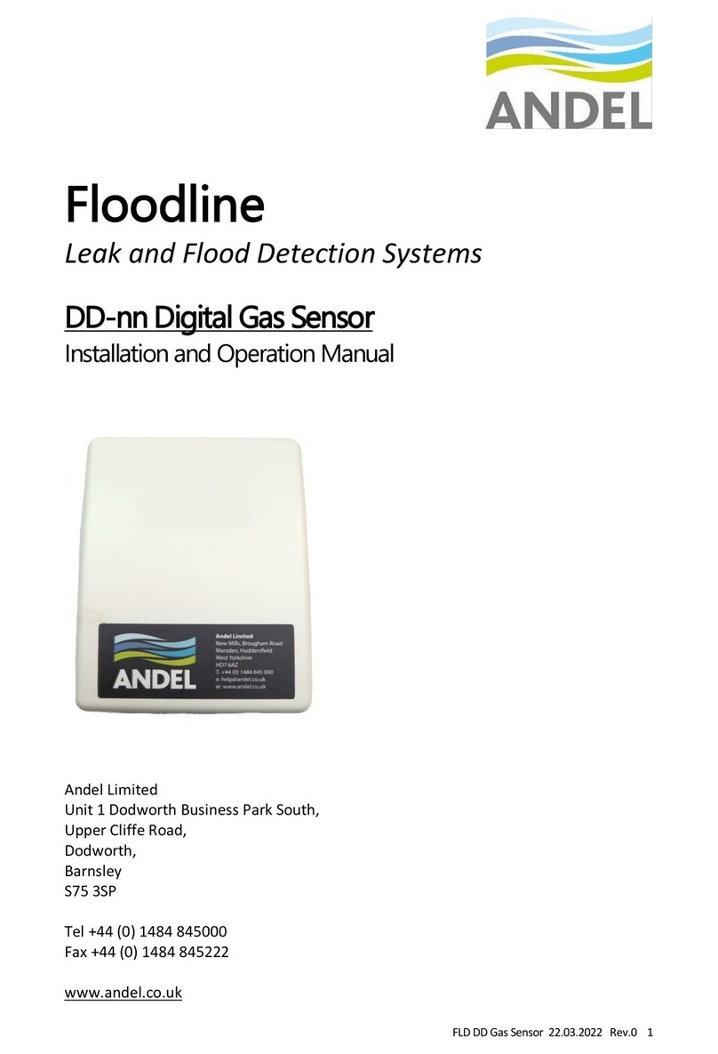 Andel Floodline DD Series Installation and operation manual Andel Floodline DD Series Installation and operation manual