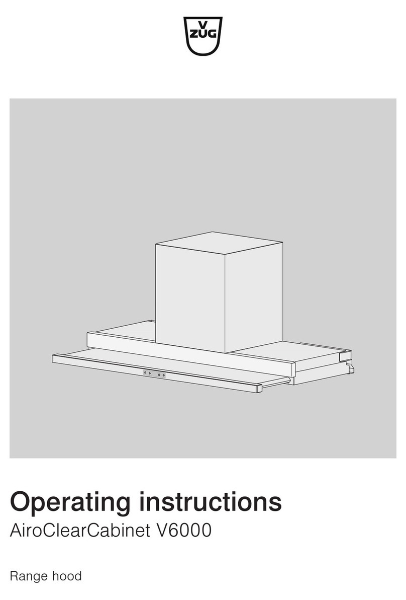 V-ZUG AiroClearCabinet V6000 User manual