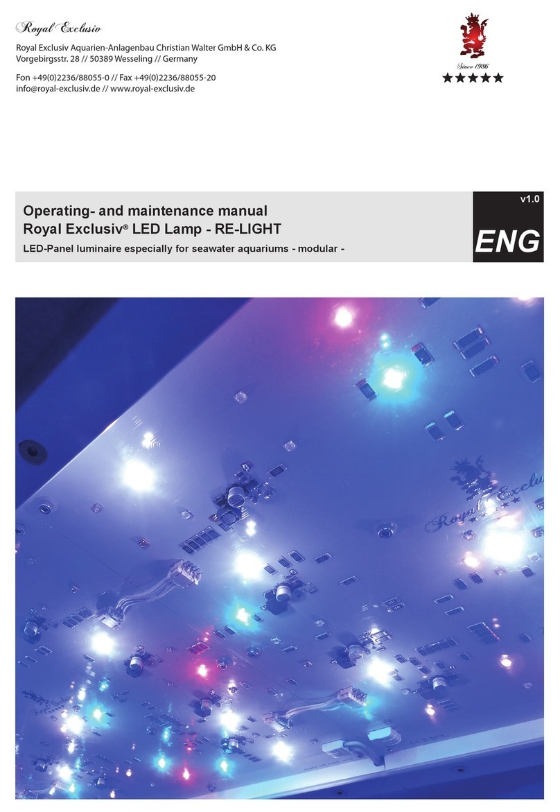 Royal Exclusiv RE-Light Operating and maintenance manual