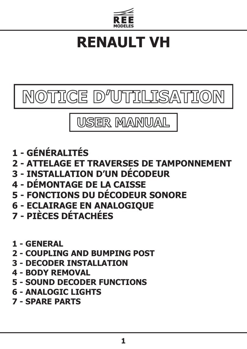 REE MODELES RENAULT VH user manual