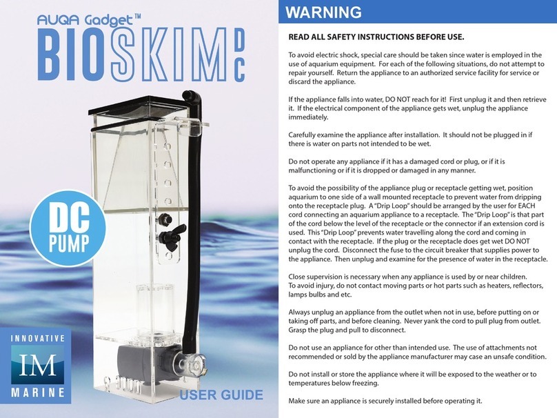 Innovative Marine AUQA Gadget BioSkim DC user guide Innovative Marine AUQA Gadget BioSkim DC user guide