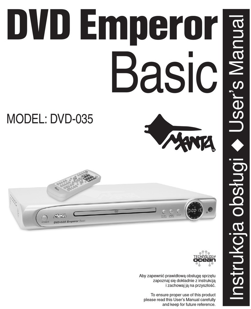 Manta DVD Emperor Basic DVD-035 User manual