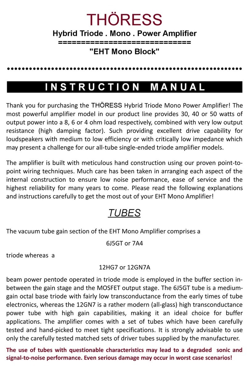 THÖRESS EHT Mono Block User manual