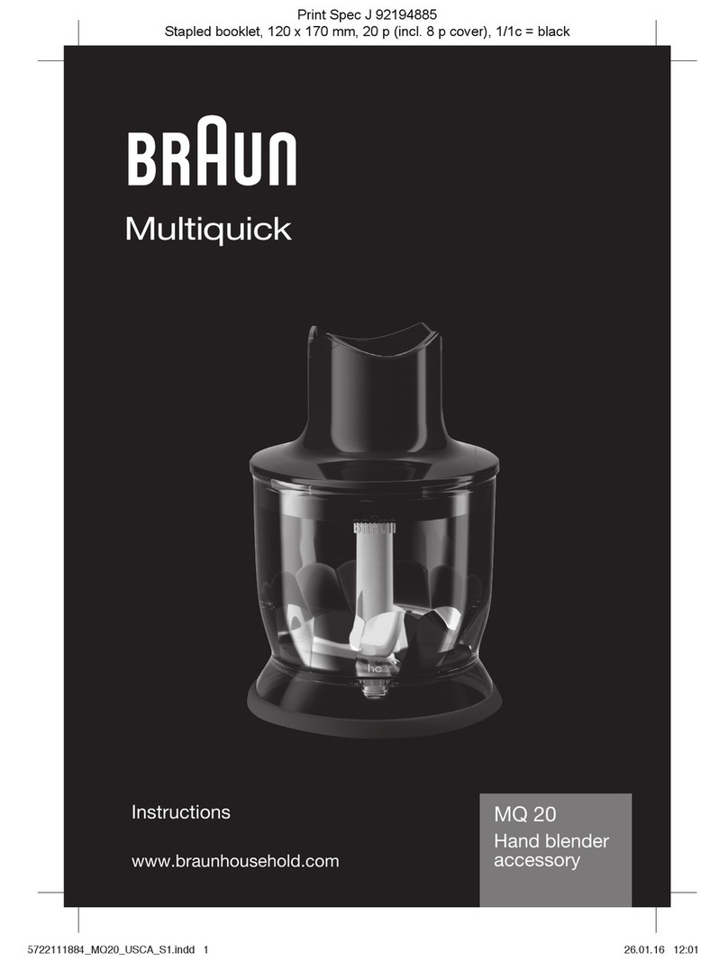 Braun Multiquick MQ 20 instructions