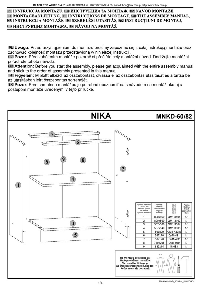 BRW NIKA MNKD-60/82 User manual