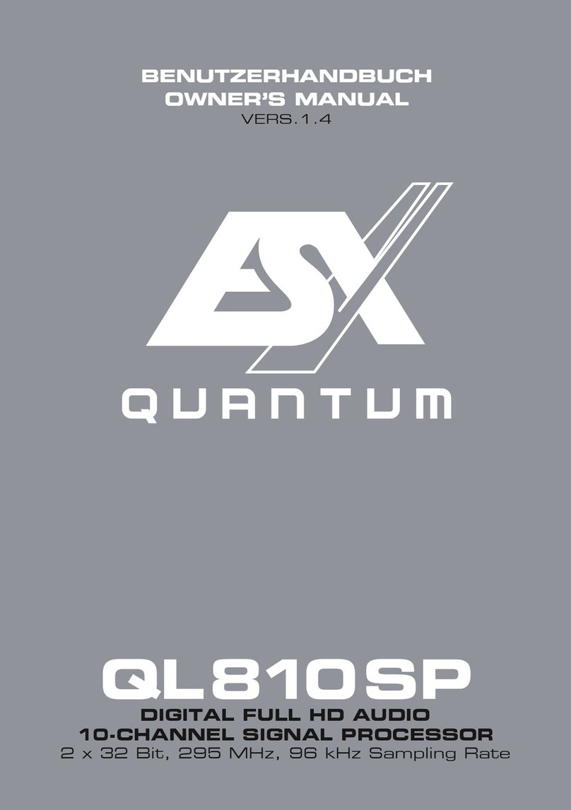 ESX QUANTUM QL810SP User manual