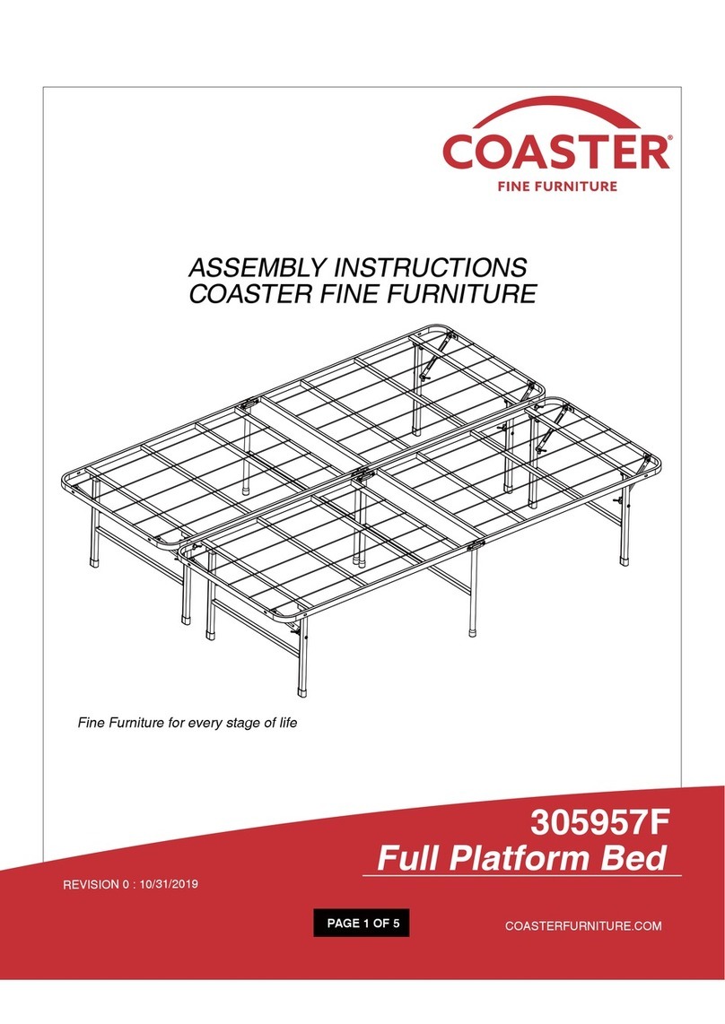Coaster 305957F User manual Coaster 305957F User manual