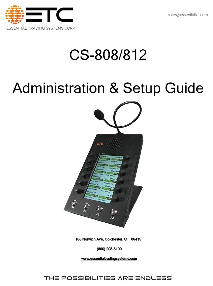 ETC CS-808 User manual