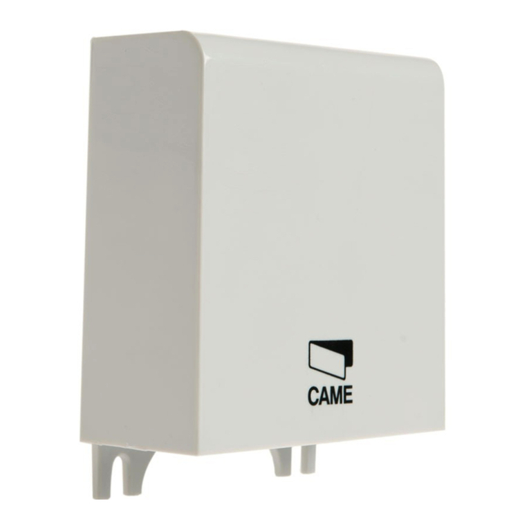 CAME RIO-CONTROL User manual