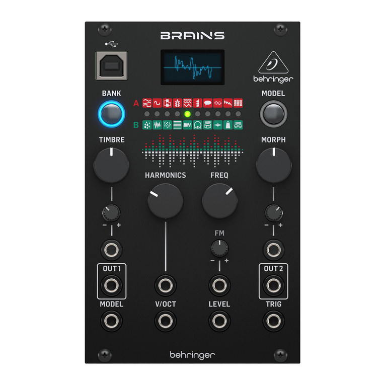 Behringer BRAINS User manual