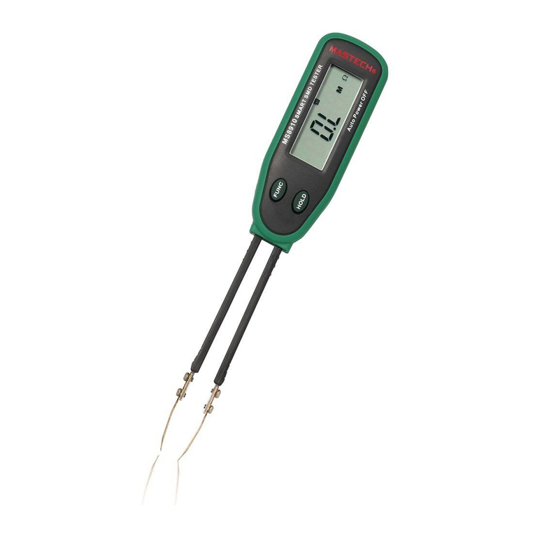 Mastech MS8910 User manual Mastech MS8910 User manual