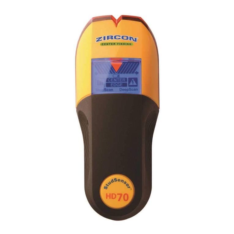 Zircon StudSensor HD70 OneStep User manual