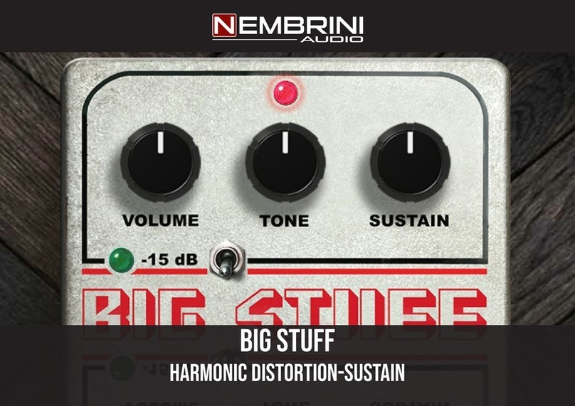 Nembrini Audio BIG STUFF HARMONIC DISTORTION-SUSTAIN manual