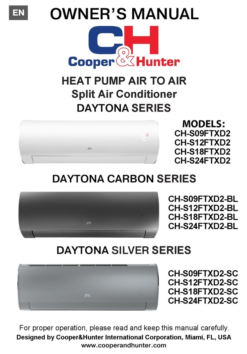 Cooper & Hunter Daytona CH-S09FTXD2 User manual