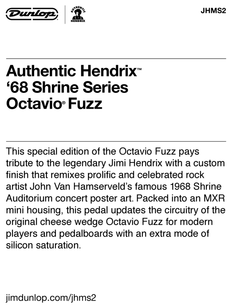 Dunlop Hendrix 68 Shrine Octavio Fuzz Series User manual