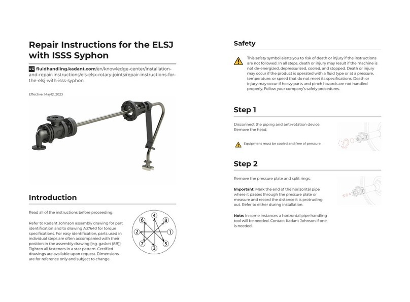 KADANT ELSJ Repair instructions