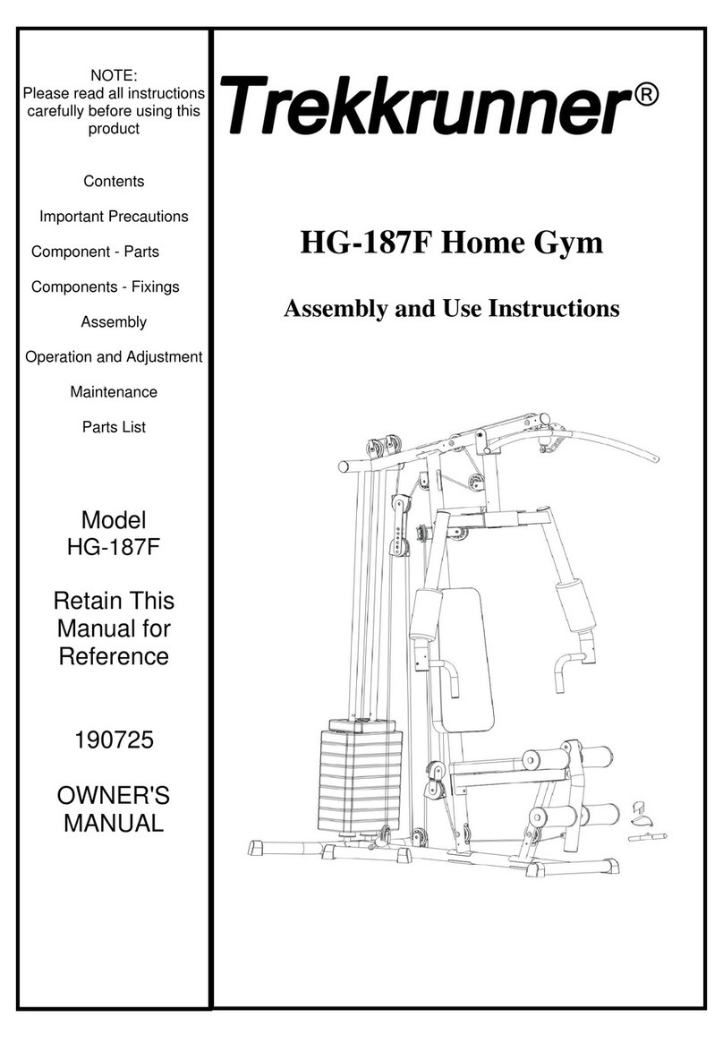 Trekkrunner HG-187F Assembly and use instructions