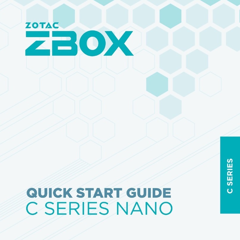 Zotac ZBOX C NANO Series User manual