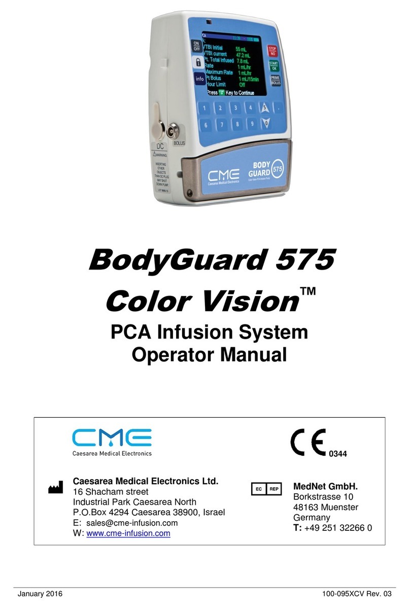CME Medical Color Vision BodyGuard 575 Operator's manual