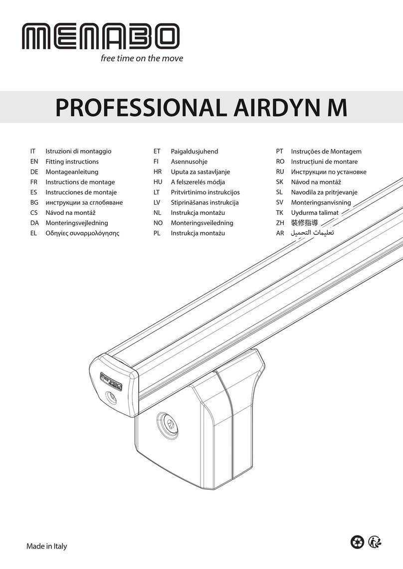 Menabo PROFESSIONAL AIRDYN M User manual