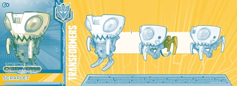 TRANSFORMERS CYBERVERSE POWER OF THE SPARK SCRAPLET instructions