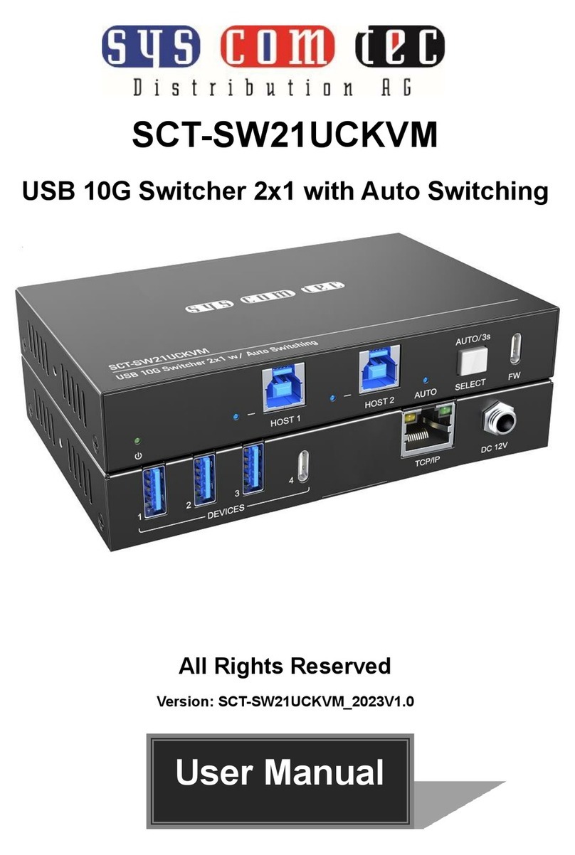 syscomtec SCT-SW21UCKVM user manual
