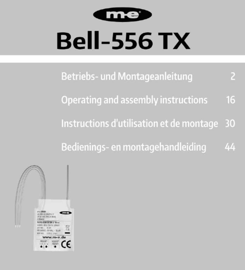 M-E Bell-556 TX Operating & assembly instructions