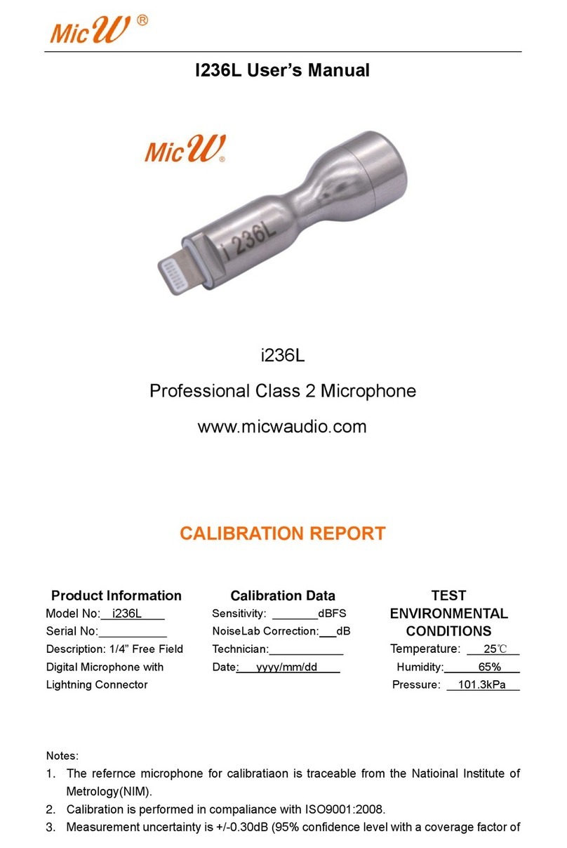 MicW Audio i236L User manual