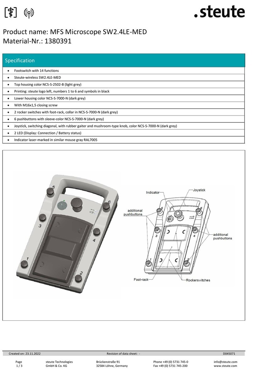 steute MFS Microscope SW2.4LE-MED manual