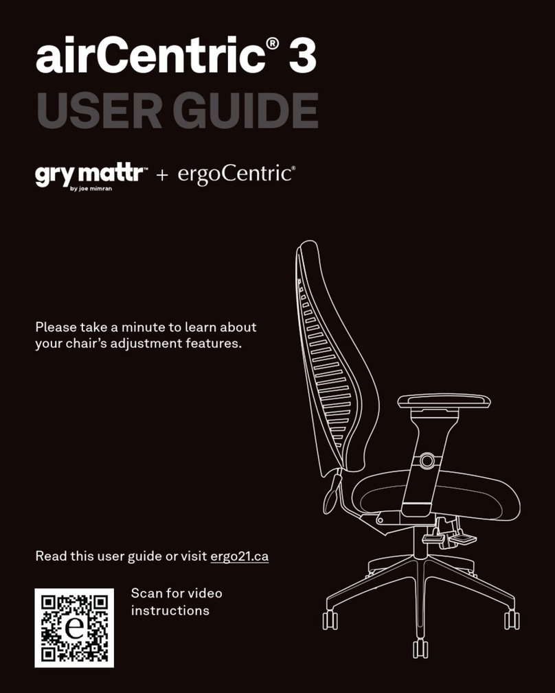 ErgoCentric gry mattr airCentric 3 User manual ErgoCentric gry mattr airCentric 3 User manual