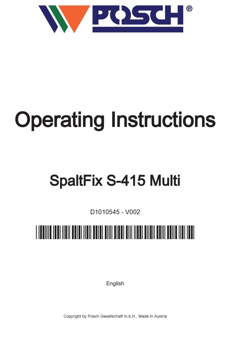 Posch SpaltFix S-415 Multi operating instructions