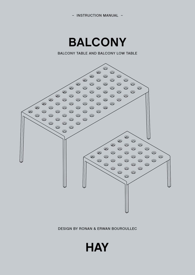 Hay BALCONY TABLE User manual