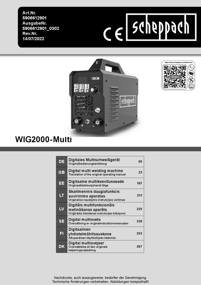 Scheppach WIG2000-Multi Operational manual