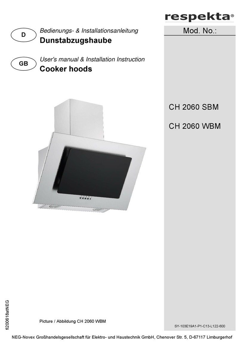 Respekta CH 2060 SBM User's manual & installation instructions