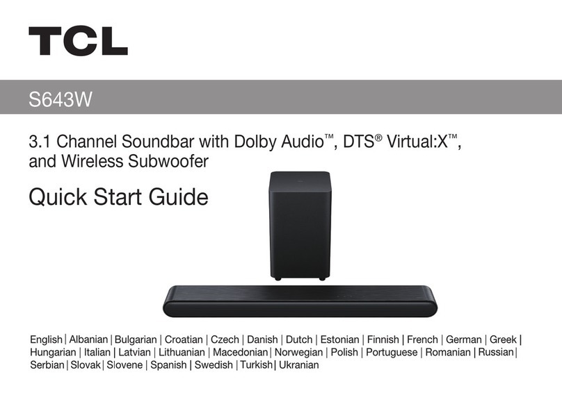 TCL S643W User manual