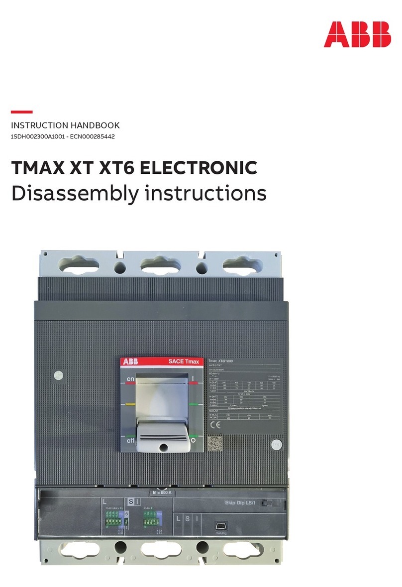 ABB TMAX XT XT6 ELECTRONIC Instruction handbook