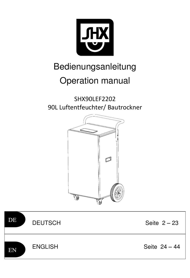 SHX SHX90LEF2202 Operation manual