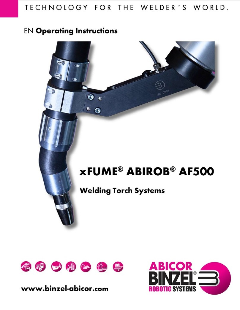 Abicor Binzel xFUME ABIROB AF500 operating instructions
