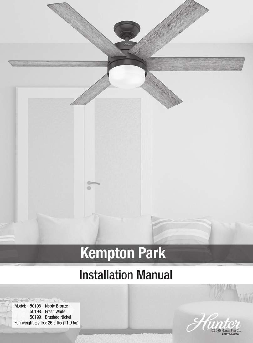 Hunter Kempton Park User manual