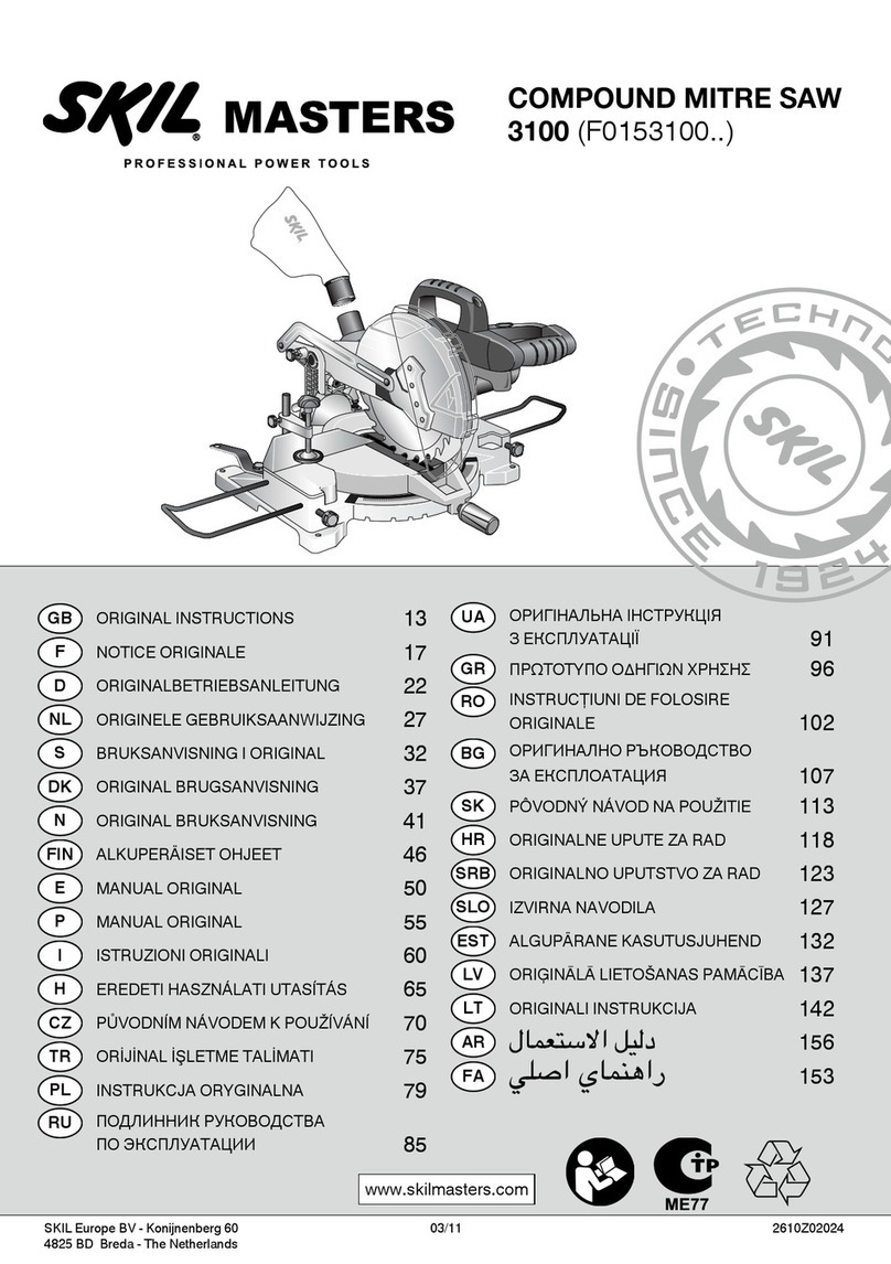 SKIL MASTERS 3100 Original instructions