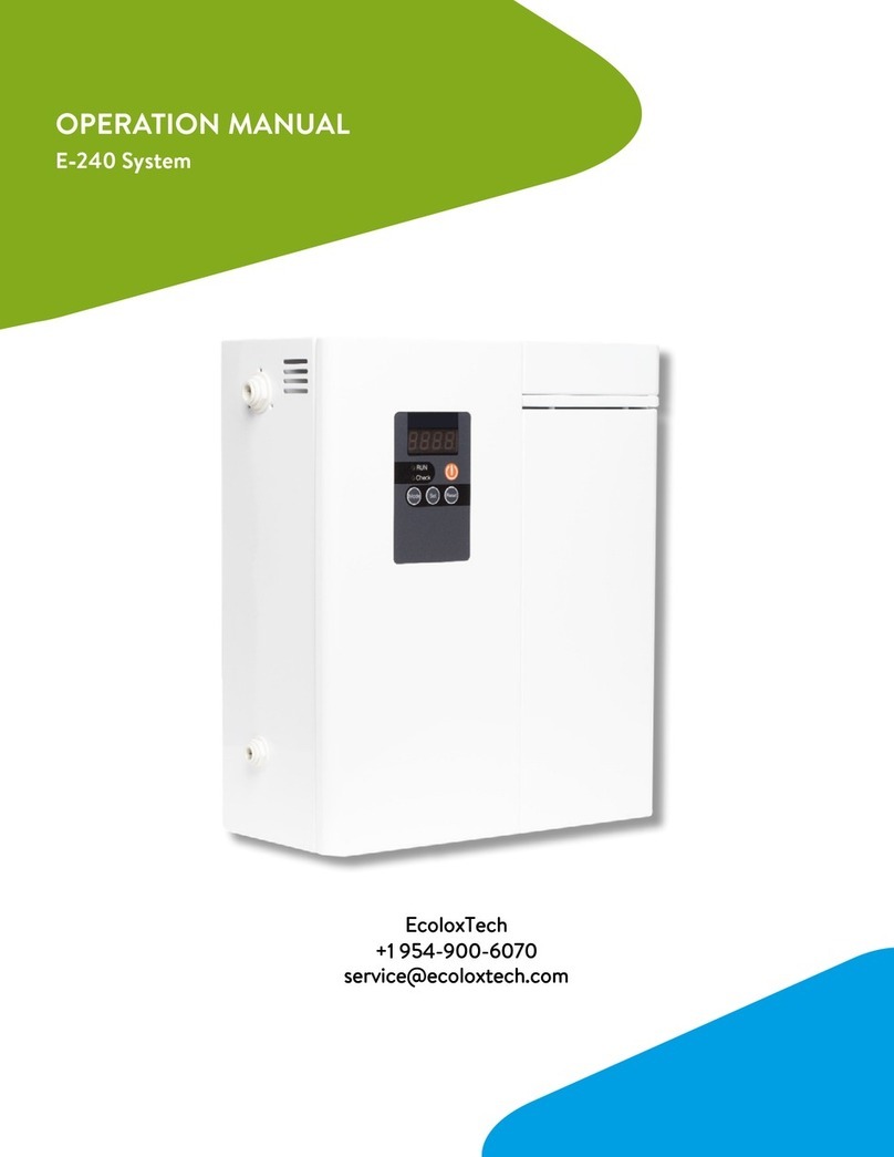 EcoloxTech E-240 System Operation manual