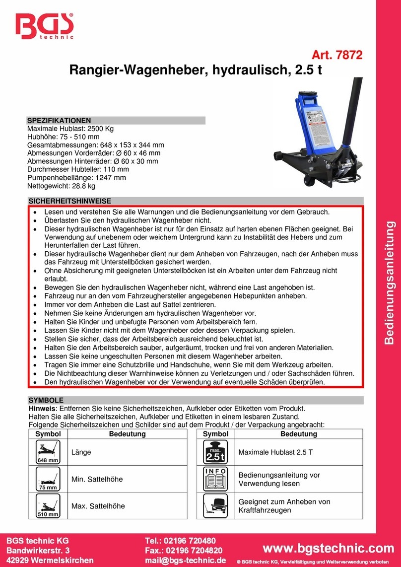 BGS technic 7872 User manual