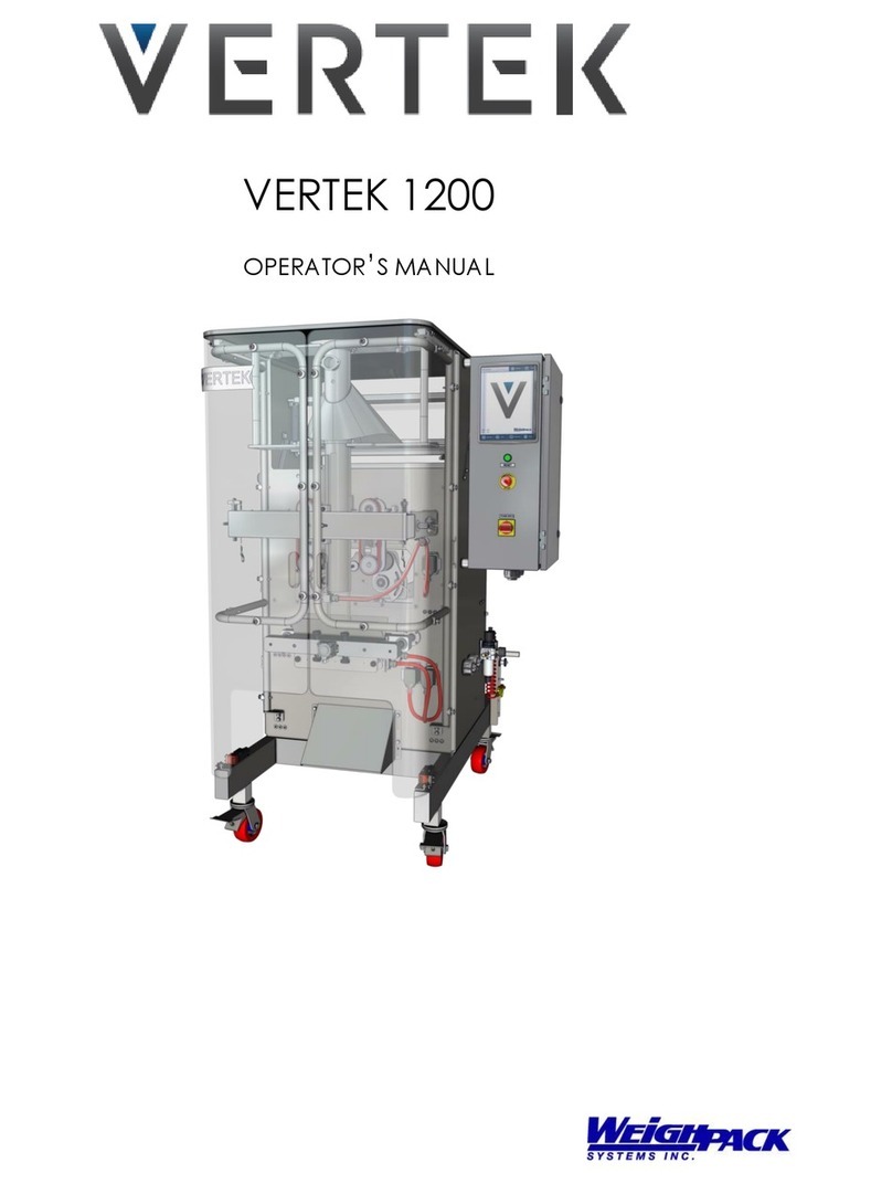 WeighPack Systems VERTEK 1200 Operator's manual