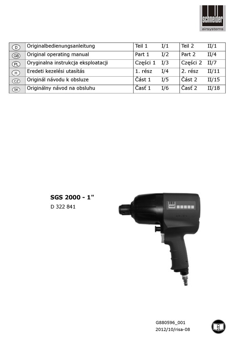 Schneider Airsystems SGS 2000 Original operating manual
